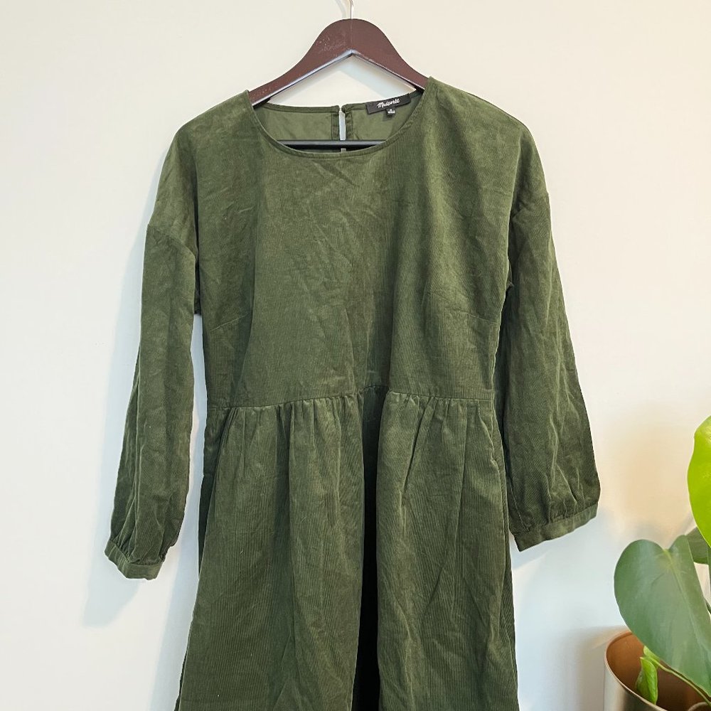 Madewell Relaxed Corduroy Mini Dress